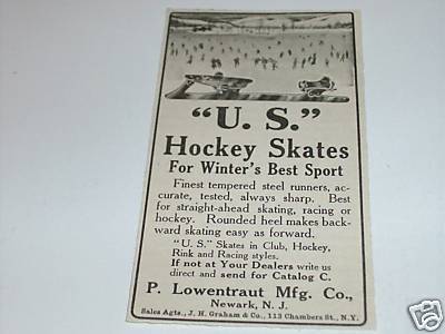 Hockey Ad 1900s 1