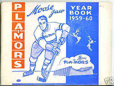 Ice Hockey Program 1959  Moose Jaw Pla-Mors