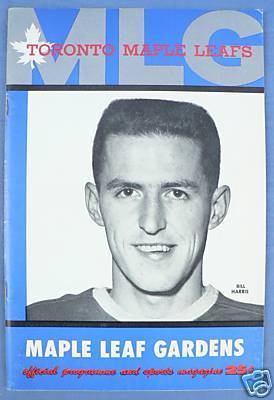 Ice Hockey Program 1960  Toronto Maple Leafs