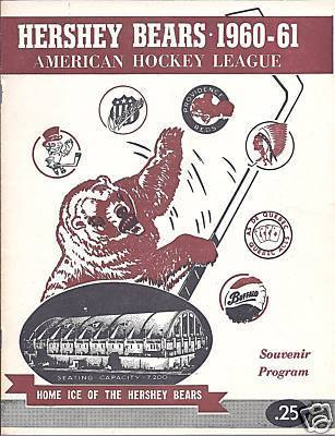 Ice Hockey Program 1960 Hershey Bears