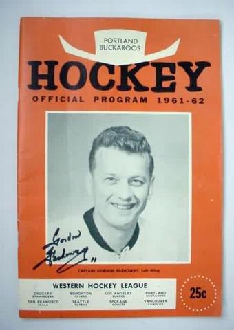 Portland Buckaroos Hockey Program 1962 