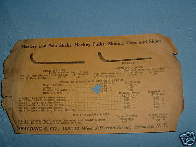 Hockey Ad 1913