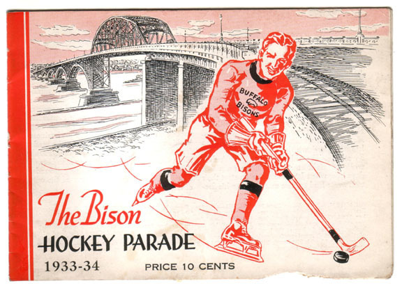 Buffalo Bisons Ice Hockey Booklet Cover 1933 - 34