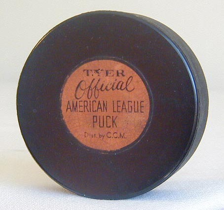 Tyer Official Ice Hockey Puck 1942 