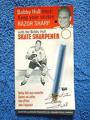 Ice Hockey Skate Sharpener 1960s Bobby Hull