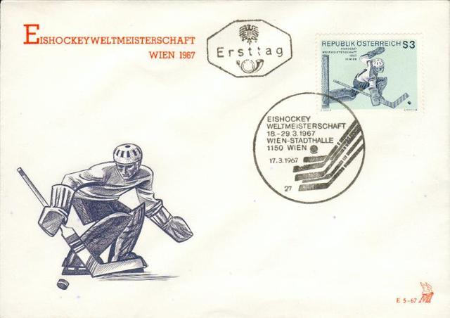 Hockey Stamp Fdc 1967 1