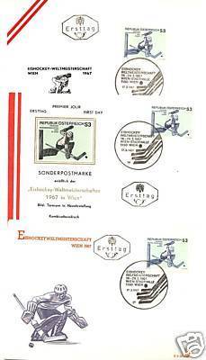 Hockey Stamp Fdc 1967