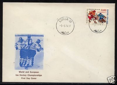 Hockey Stamp Fdc 1974