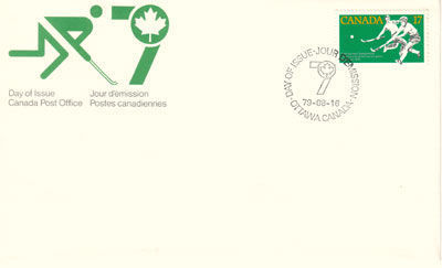 Hockey Stamp Fdc 1979