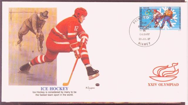 Hockey Stamp Fdc 1987 2