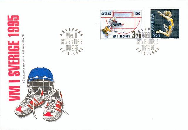 Hockey Stamp Fdc 1995