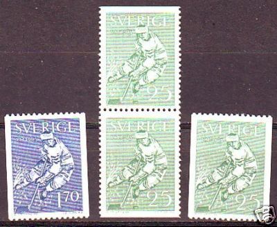 Hockey Stamp 1963 Sweden