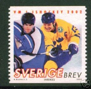 Hockey Stamp 2002 Sweden