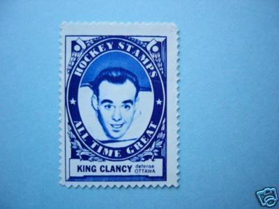 Hockey Stamps 1961 King Clancy Topps