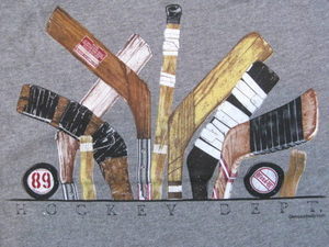 Hockey T Shirt  Sticks Pucks