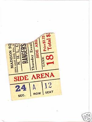 Hockey Ticket 1936 1