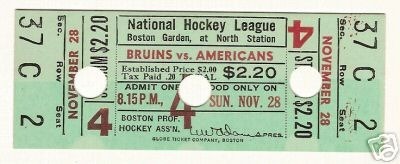 Hockey Ticket 1937