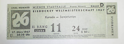 Hockey Ticket 1967 2