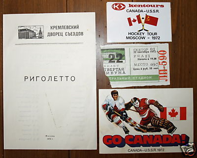 Hockey Ticket 1972 Game 5 In Russia