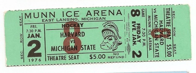 Hockey Ticket 1976 7