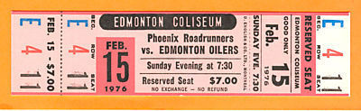 Hockey Ticket 1976