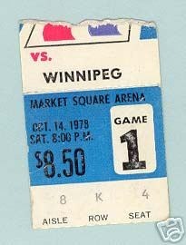 Hockey Ticket 1978 Gretzky 1st Pro Game
