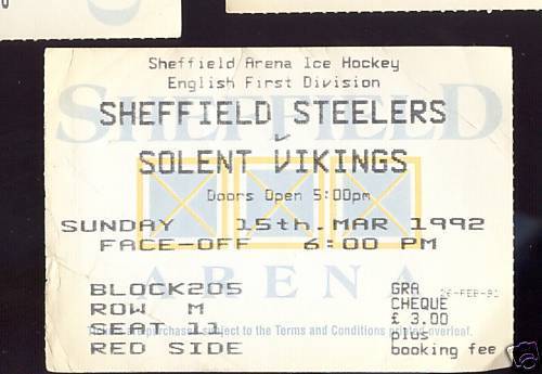 Hockey Ticket 1992 4