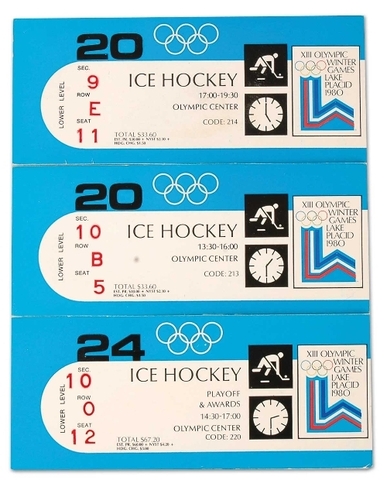 Hockey Tickets 1980 1