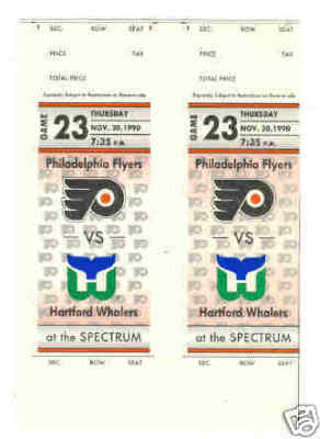 Hockey Tickets 1990