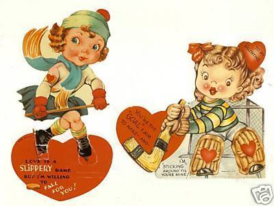 Hockey Valentine 1930s 2