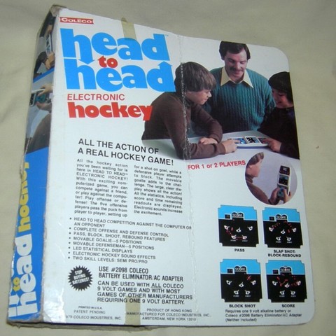 Hockey Video Game Coleco 1b