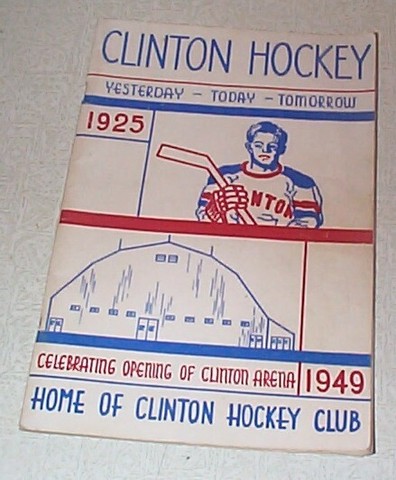 Clinton Hockey Club 1949  Opening of Clinton Arena