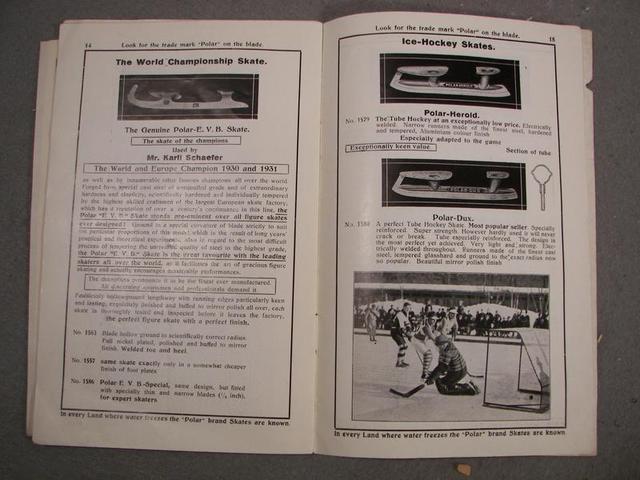 Ice Skate Ad Catalog 1931
