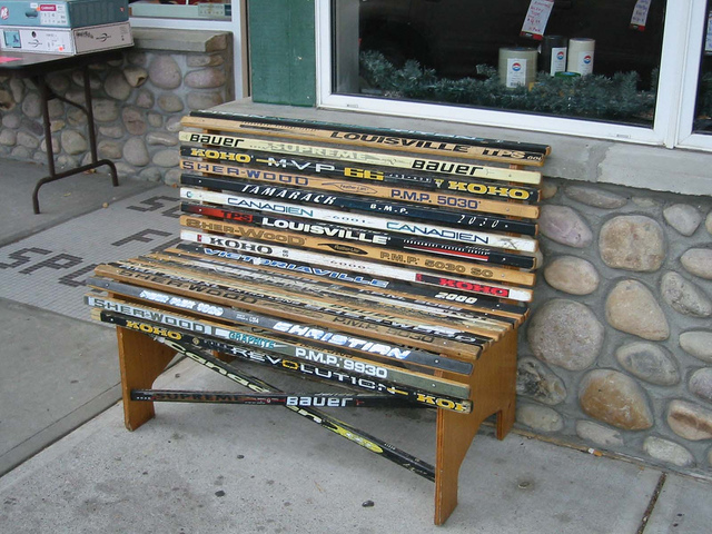 Ice Hockey Stick Bench Seat
