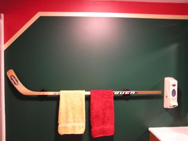 Hockey Stick Towel Bar