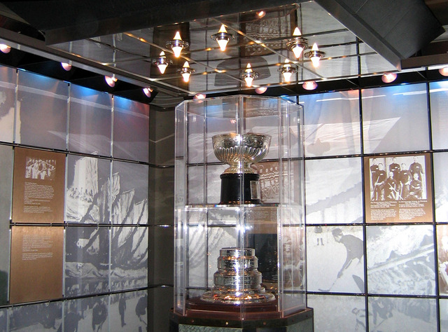 Stanley Cup in the Hockey Hall of Fame vault