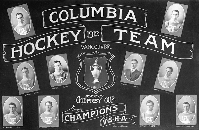 Columbia Hockey Team - Godfrey Cup Champions - 1912