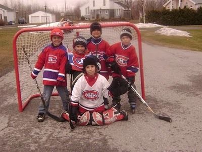 Montreal Canadiens Kids playing Street Hockey