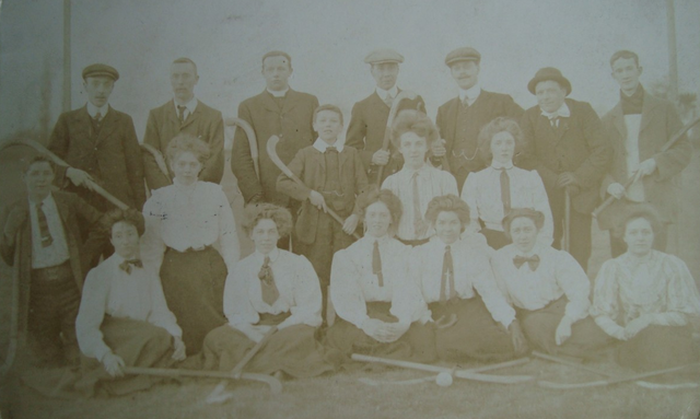 Early 1900s Ladies & Mens Field Hockey Team