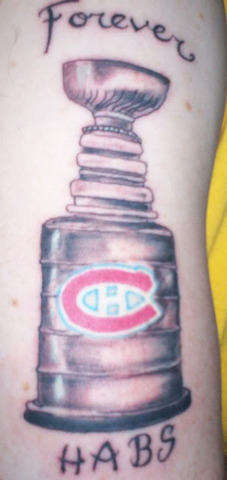 Stanley Cup Tattoo - Montreal Canadiens