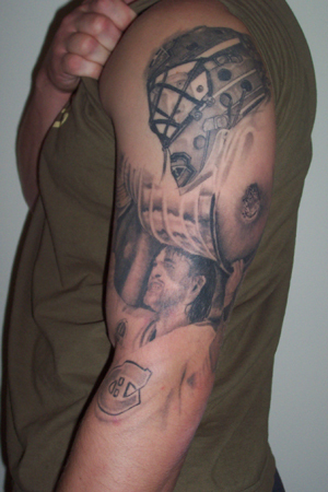 Patrick Roy Tattoo - Montreal Canadiens