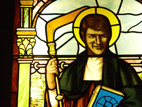 Bobby Orr as a Stained Glass Saint
