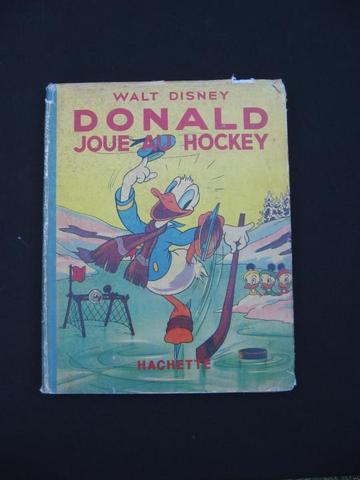 Walt Disney Ice Hockey Book 1941  Donald Duck in French