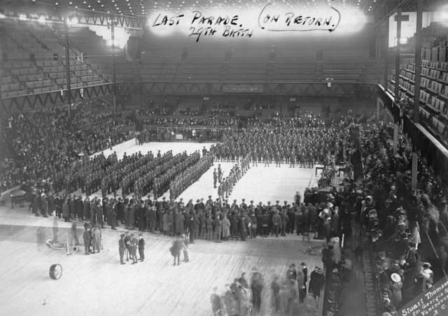Denman Arena - Last Parade - 29th Battalion - May 24, 1919