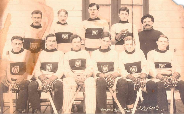 Montreal Wanderers Ice Hockey Team in Winnipeg 1907