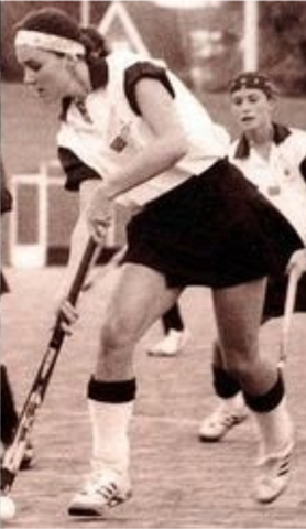 Catherine "Kate" Middleton while playing Field Hockey at Marlborough