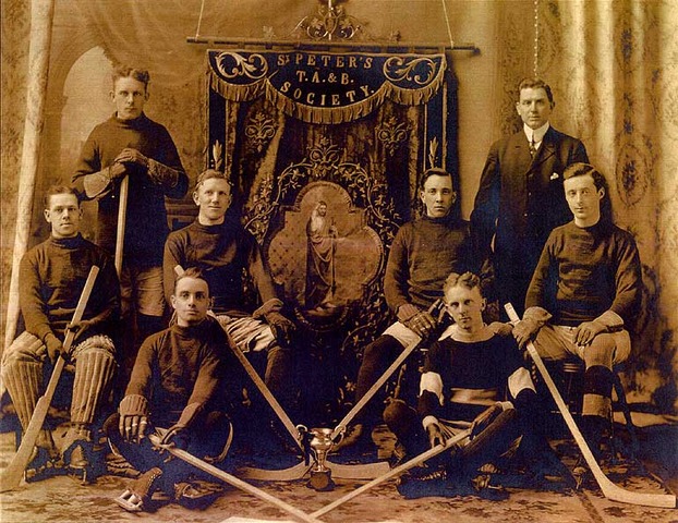 Ice Hockey Championship team from Dartmouth, Nova Scotia 1914