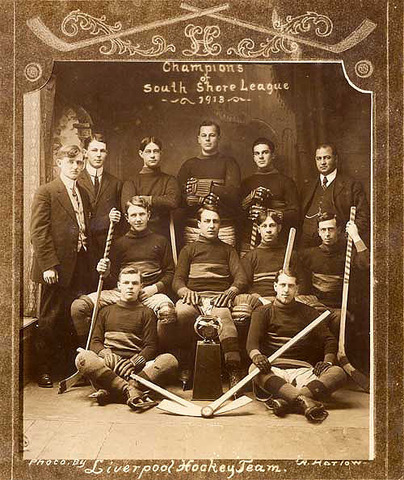 Liverpool Hockey Team - Champions - South Shore League - 1913