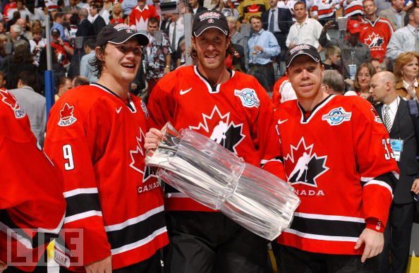 Shane Doan, Joe Thornton, Kris Draper World Cup of Hockey Trophy