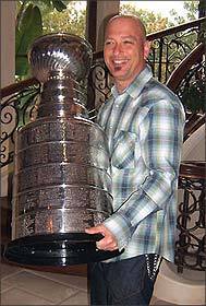 Howie Mandel with The Stanley Cup